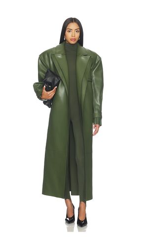 Faux Leather Dual Collar Trench Coat in . Size L. Also in S - Naked Wardrobe - Modalova