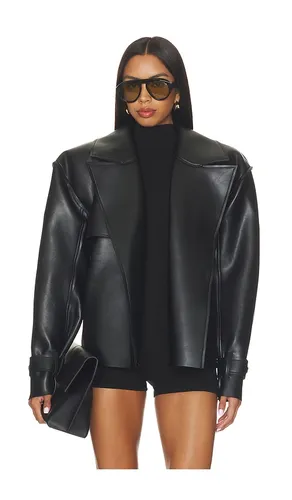 Faux Leather Trench Jacket in . Size L. Also in M - Naked Wardrobe - Modalova