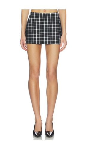 Suiting Checkered Mini Skirt in Black. - size L (also in M, S, XL, XS) - Naked Wardrobe - Modalova