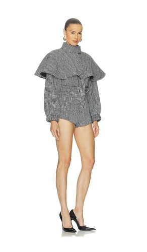 Suiting Cape Romper in Black & White. - size L (also in M, S, XL, XS) - Naked Wardrobe - Modalova