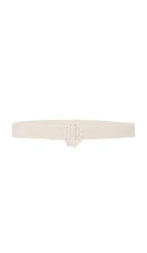 Crochet Belt With Embroidery Logo in White - nastyamasha - Modalova