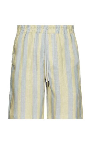 Mist Strata Nicola Linen Shorts in Blue,Yellow. - size M (also in S) - OAS - Modalova