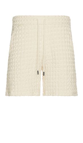 Ecru Porto Waffle Shorts in White. - size L (also in M, S, XL/1X) - OAS - Modalova