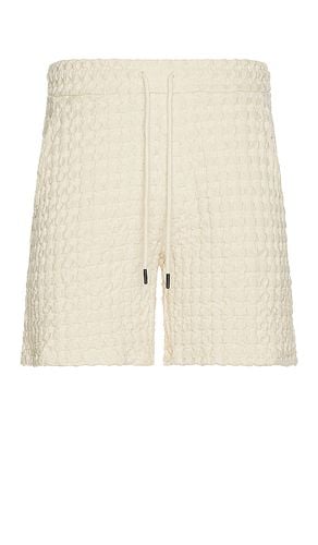 Ecru Porto Waffle Shorts in White. - size L (also in S, XL/1X) - OAS - Modalova