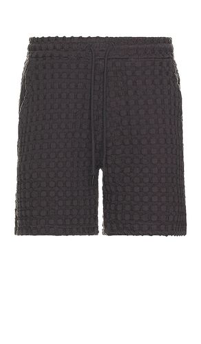 Porto Waffle Shorts in Black. - size L (also in M, S) - OAS - Modalova