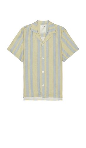 Camiseta lino mist strata en color blue,yellow talla L en - Blue,Yellow. Talla L (también en M) - OAS - Modalova