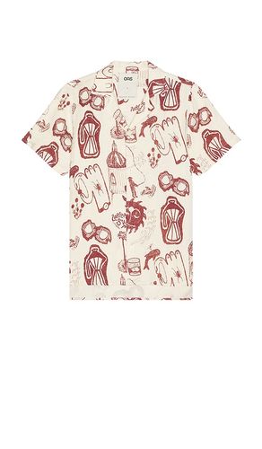 Cantina Cuba Linen Shirt in Ivory. - size L (also in M, XL/1X) - OAS - Modalova