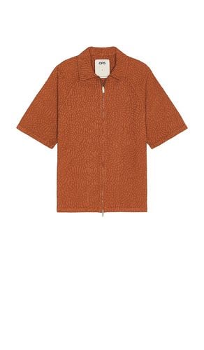 Terracotta Turleo Zack Full Zip Shirt in Brick. - size M (also in S) - OAS - Modalova