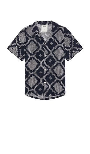 Trastevere Cuba Crochet Shirt in Navy. - size L (also in M, S, XL/1X) - OAS - Modalova