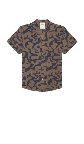 Morel Puzzlotec Cuba Net Shirt in Grey,Navy. - size L (also in M, S, XL/1X) - OAS - Modalova