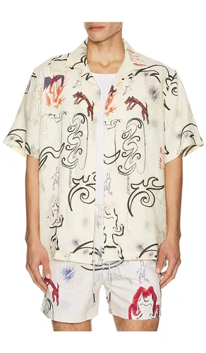 Paradox Cuba Shirt in Cream. - size L (also in M, S, XL/1X) - OAS - Modalova