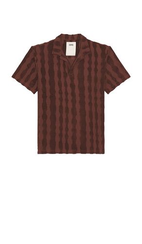 Totem Polo Terry Shirt in Red. - size L (also in S, XL/1X) - OAS - Modalova