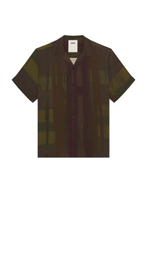 Dusky Meld Viscose Shirt in Olive,Brown. - size L (also in M, S, XL/1X) - OAS - Modalova