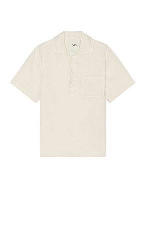 Girona Linen Polo in White. - size L (also in M, S, XL/1X) - OAS - Modalova