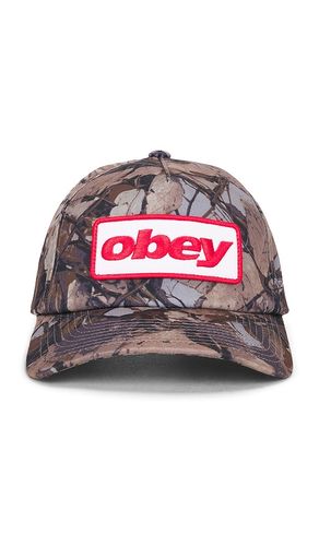 Ranch 5 panel snapback hat in color brown size all - Obey - Modalova