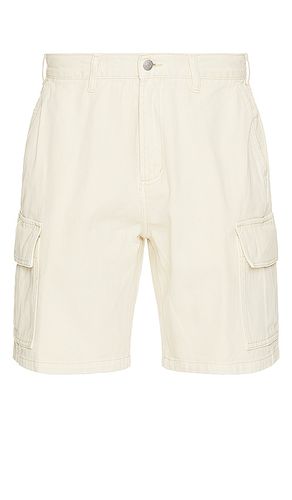 Bigwig Baggy Denim Cargo Short in Cream. - size 30 (also in 32, 34, 36) - Obey - Modalova