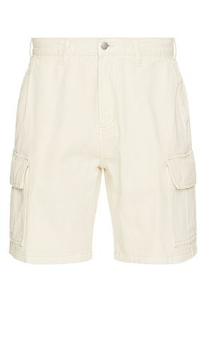 Bigwig Baggy Denim Cargo Short in Cream. - size 30 (also in 32, 34) - Obey - Modalova