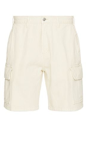 Bigwig Baggy Denim Cargo Short in Cream. - size 30 (also in 36) - Obey - Modalova