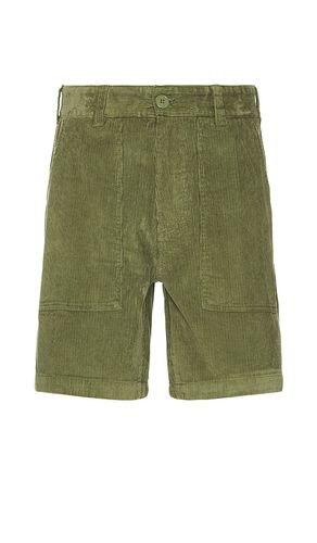 Reed Corduroy Utility Short in Green. - size 30 (also in 32, 33, 34, 36) - Obey - Modalova