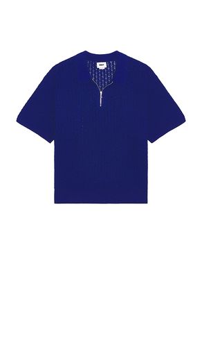 Grant Quarter Zip Sweater Polo in Blue. - size L (also in M, S, XL/1X) - Obey - Modalova