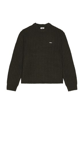 Bold Chunky Sweater in Dark Green. - size L (also in M, S, XL/1X) - Obey - Modalova