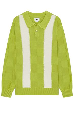 Albert Polo Sweater in Green. - size L (also in M) - Obey - Modalova