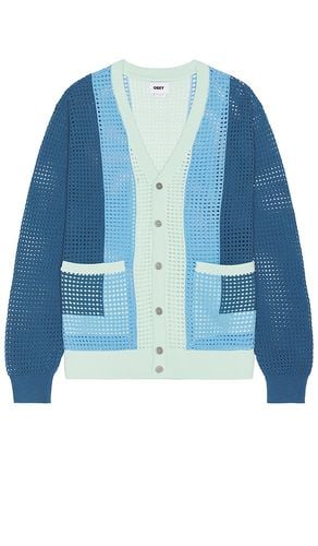 Anderson 60's Cardigan in Blue. - size M (also in S) - Obey - Modalova