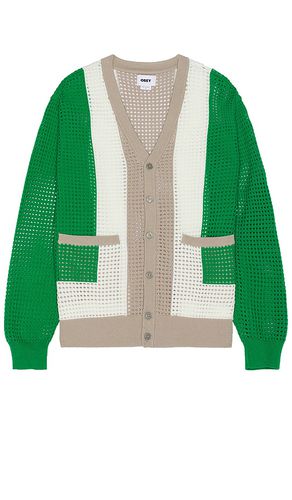 Anderson 60's Cardigan in Green. - size L (also in XL/1X) - Obey - Modalova