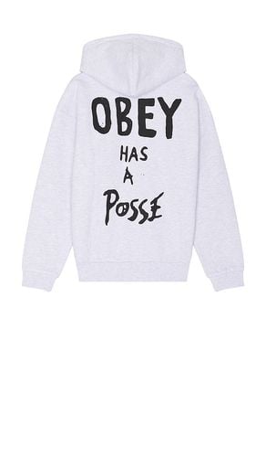 Posse Extra Heavy Hoodie in Grey. - size L (also in M, S, XL/1X) - Obey - Modalova