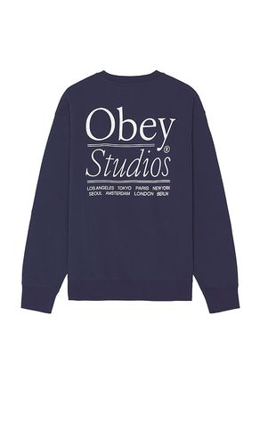 Studios Sweater in Blue. - size L (also in M, S, XL/1X) - Obey - Modalova