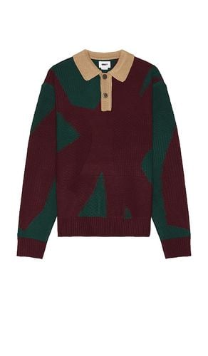 Luca Polo Sweater in Burgundy. - size L (also in M, S, XL/1X) - Obey - Modalova