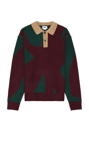 Luca Polo Sweater in Burgundy. - size L (also in S) - Obey - Modalova