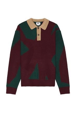 Luca Polo Sweater in Burgundy. - size M (also in S) - Obey - Modalova