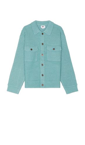 Jj Sweater Cardigan in Teal. - size L (also in M, S, XL/1X) - Obey - Modalova