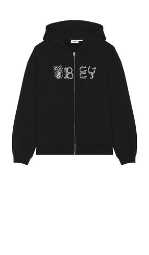 Woodcut Extra Heavy Zip Hoodie in . - size L (also in M, S, XL) - Obey - Modalova