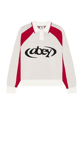Soccer Polo Sweater in White. - size M (also in S) - Obey - Modalova