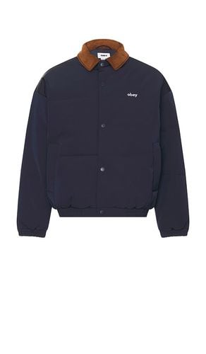 Whispers Jacket in Navy. - size L (also in M, S, XL/1X) - Obey - Modalova