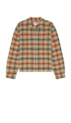 Alton Zip Shirt Jacket in Orange. - size L (also in M, S) - Obey - Modalova