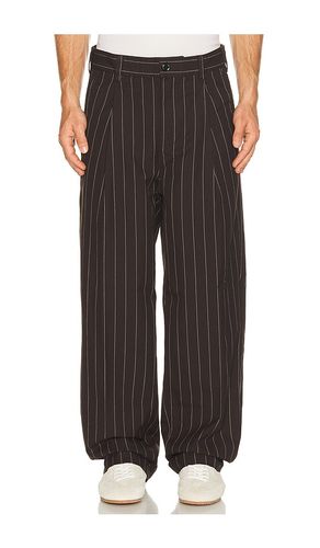 Dean Stripe Pleated Pant in Black. - size 30 (also in 31, 32, 33, 34, 36) - Obey - Modalova