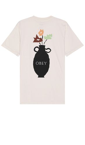 Camiseta en color ivory talla M en - Ivory. Talla M (también en S) - Obey - Modalova