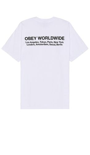 Worldwide Cities Tee in . - size L (also in S) - Obey - Modalova