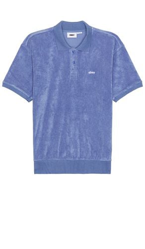 Denton Terry Cloth Polo in Blue. - size L (also in M, S) - Obey - Modalova