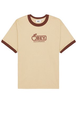 Bigwig Sound Ringer Tee in Brown. - size L (also in M, S) - Obey - Modalova