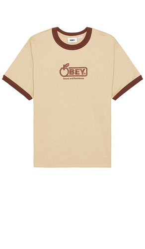 Bigwig sound ringer tee in color brown size L in - Brown. Size L (also in M, S, XL/1X) - Obey - Modalova
