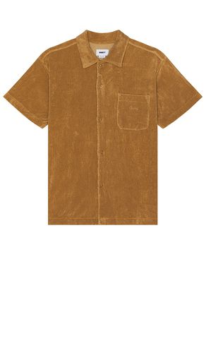 Terry cloth button up shirt in color brown size L in - Brown. Size L (also in M, S, XL/1X) - Obey - Modalova