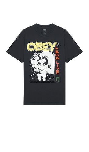 Legalize It Tee in Black. - size L (also in M) - Obey - Modalova