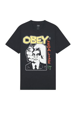 Legalize It Tee in Black. - size L (also in M, XL/1X) - Obey - Modalova