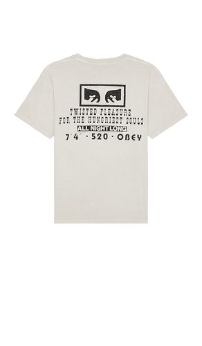 Camiseta twisted pleasure en color gris talla L en - Grey. Talla L (también en M, S) - Obey - Modalova