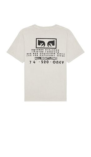 Twisted Pleasure Tee in Grey. - size L (also in M) - Obey - Modalova