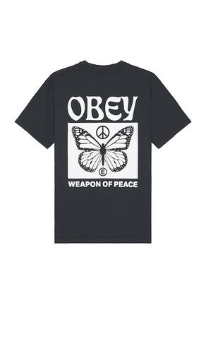 Camiseta weapon of peace en color negro talla L en - Black. Talla L (también en M, S, XL/1X) - Obey - Modalova